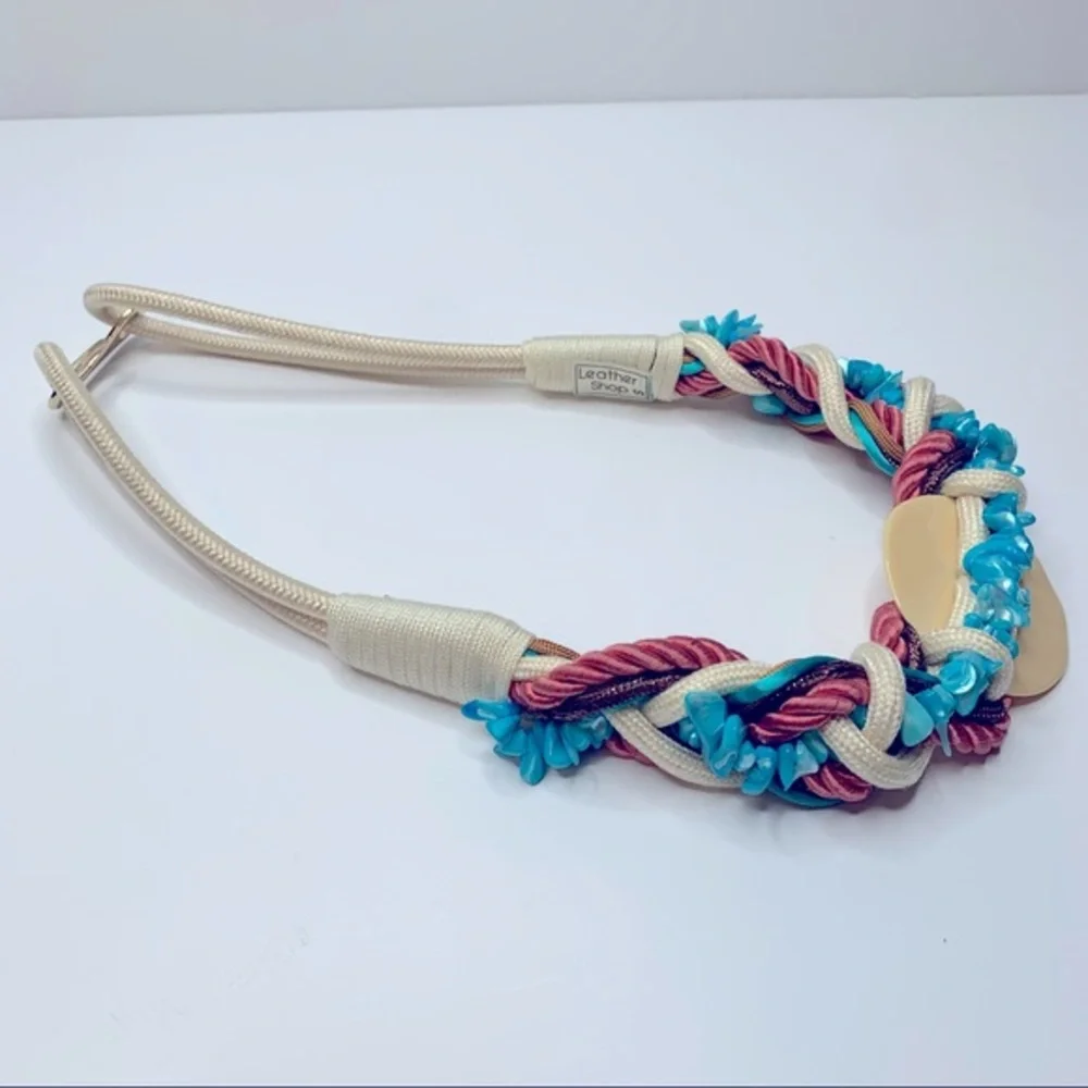 Vintage Leather‎ Shop 80s Braided Elastic Rope Belt